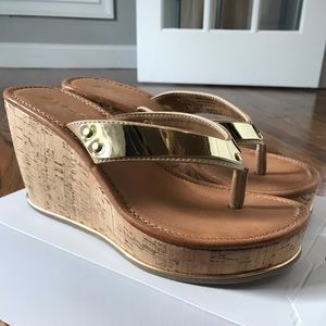 Gold Aldo sandals